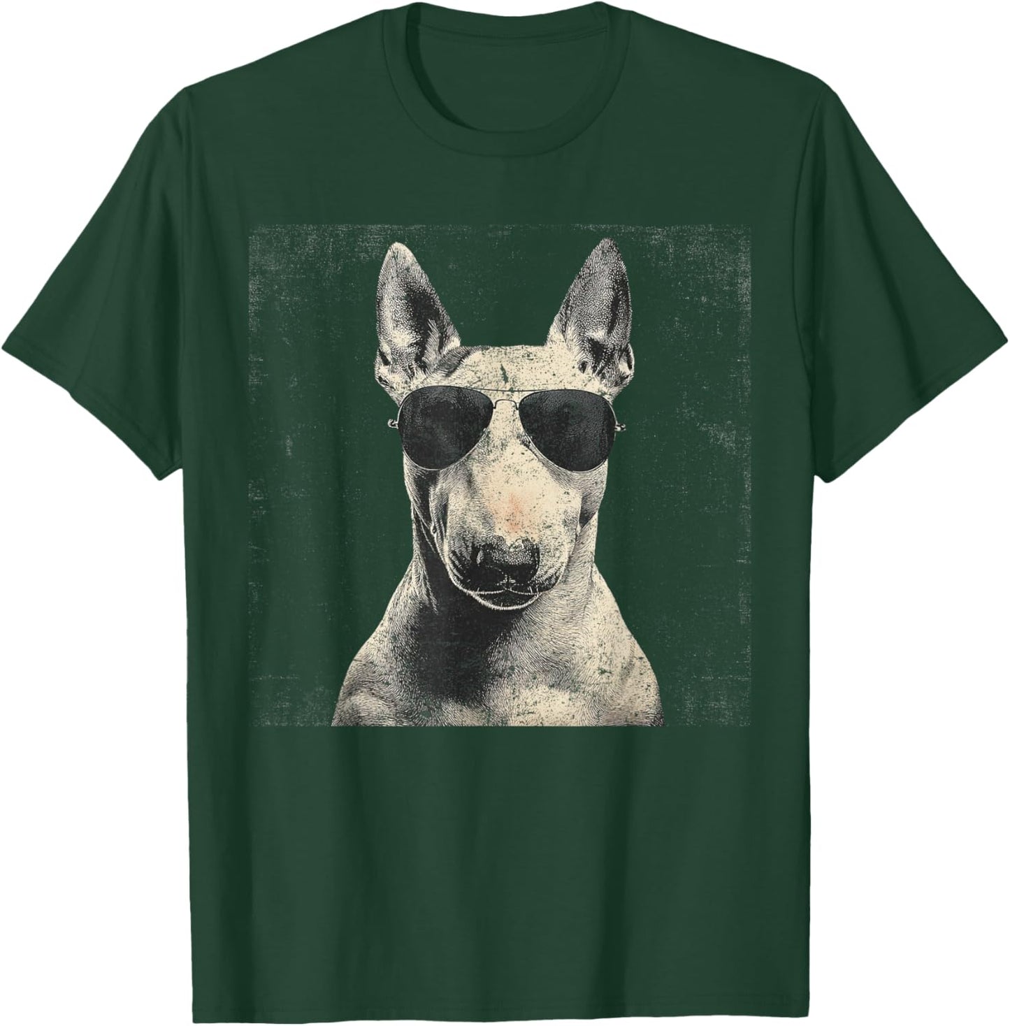 Vintage Bull Terrier Papa Fête des Pères pour Hommes Amoureux Drôle T-Shirt - T-Shirt | Forest