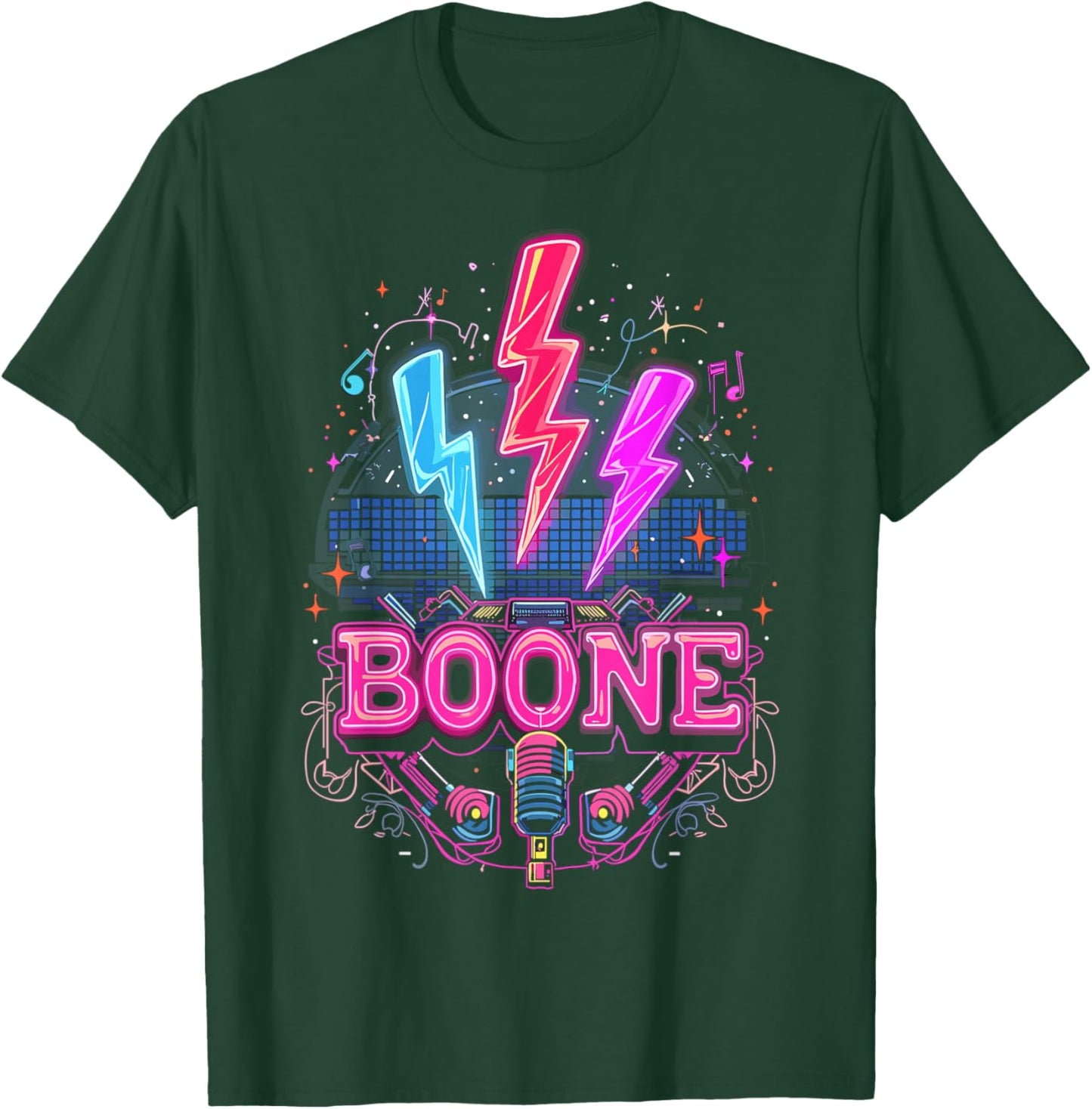 Boone Family Name I Love Boone Personalized Vintage T-Shirt - T-Shirt | Forest