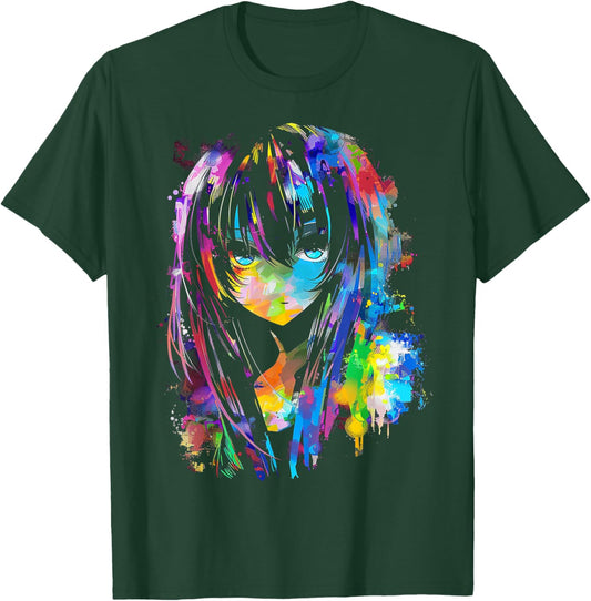 Anime Manga Graphic Colorful Art Anime T-Shirt - T-Shirt | Forest