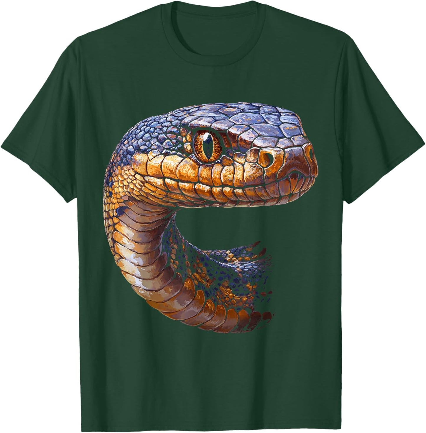 Snake Animal Motif Illustration Snake T-Shirt - T-Shirt | Forest