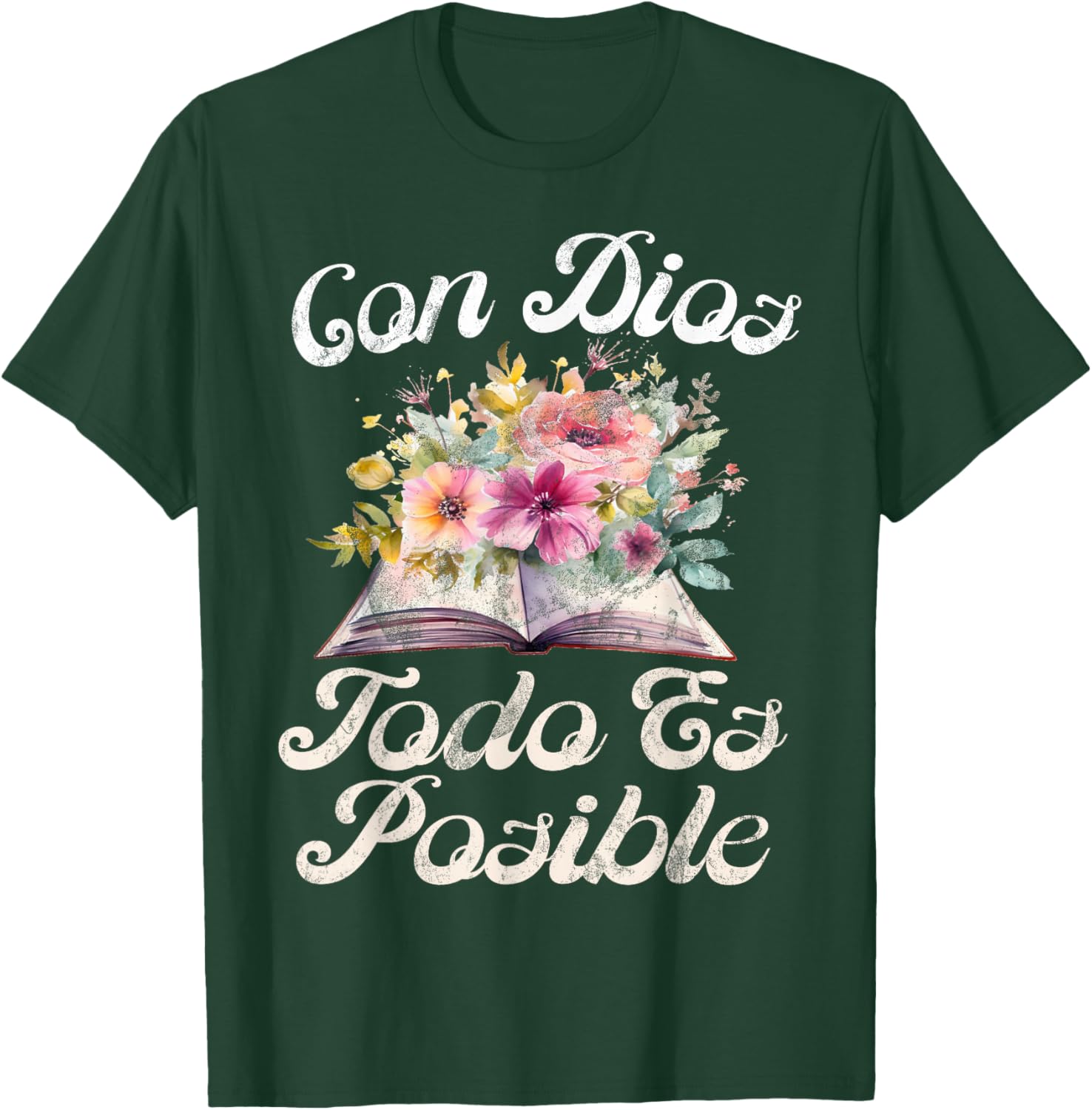 Christian Spanish Español Cristianos Religious Jesus T-Shirt - T-Shirt | Forest