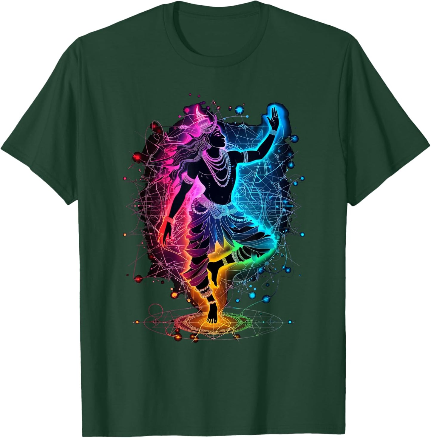 Shiva spiritual hindu god tandava dance yoga meditation T-Shirt - T-Shirt | Forest