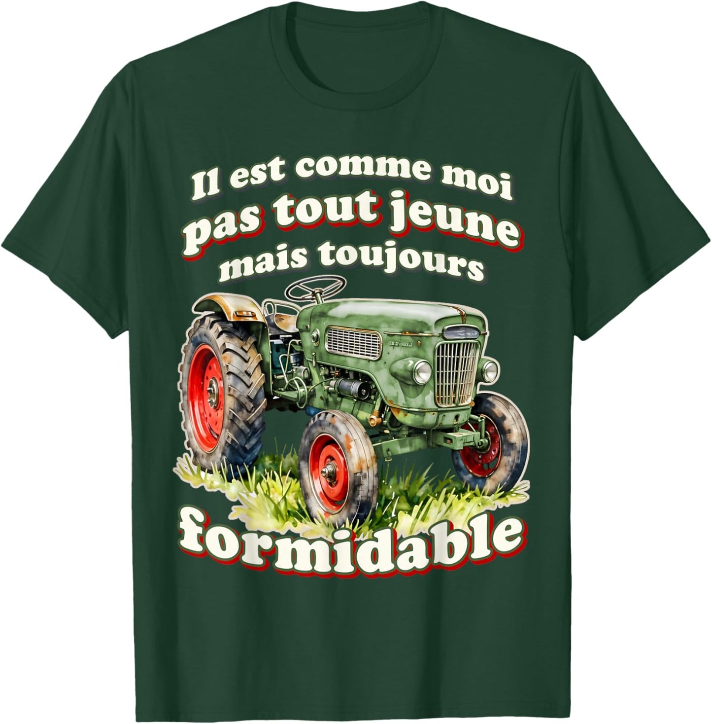 Tractor Farmer Great Gift Old Tractor Humor T-Shirt - T-Shirt | Forest