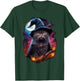 Black Cat Wizard Halloween Witch Mystical Black Cat Lovers Men Women Kids T-Shirt - T-Shirt | Forest