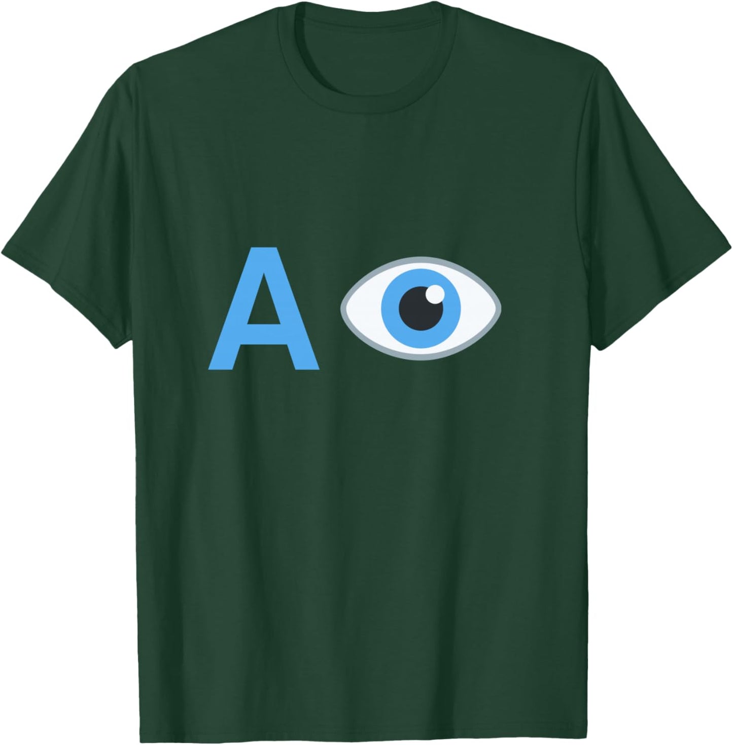 Easy Halloween Costume Shirt AI A Eye Costume AI Costume T-Shirt - T-Shirt | Forest