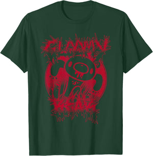 Gloomy Bear The Naughty Grizzly Gothic Red Text Anime T-Shirt - T-Shirt | Forest