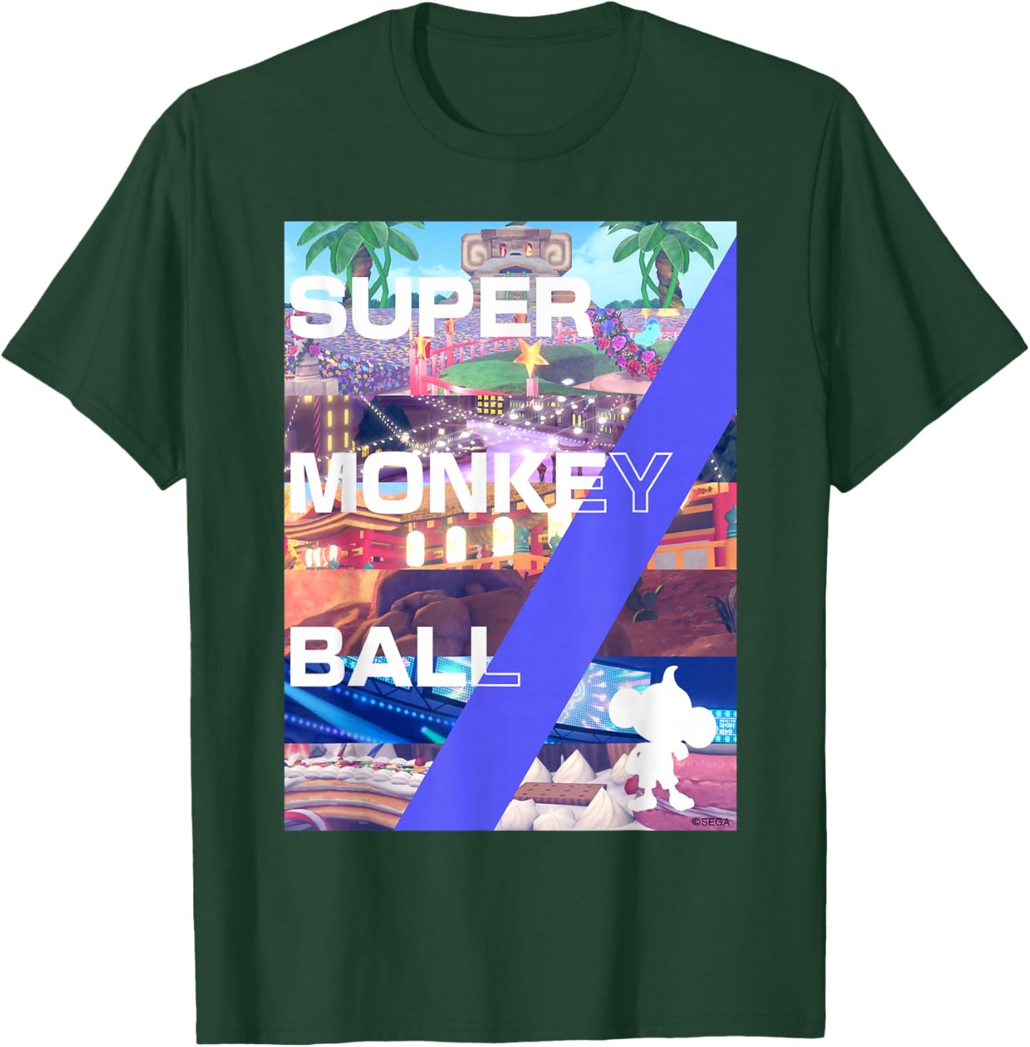 Super Monkey Ball Banana Rumble WORLD T-Shirt - T-Shirt | Forest