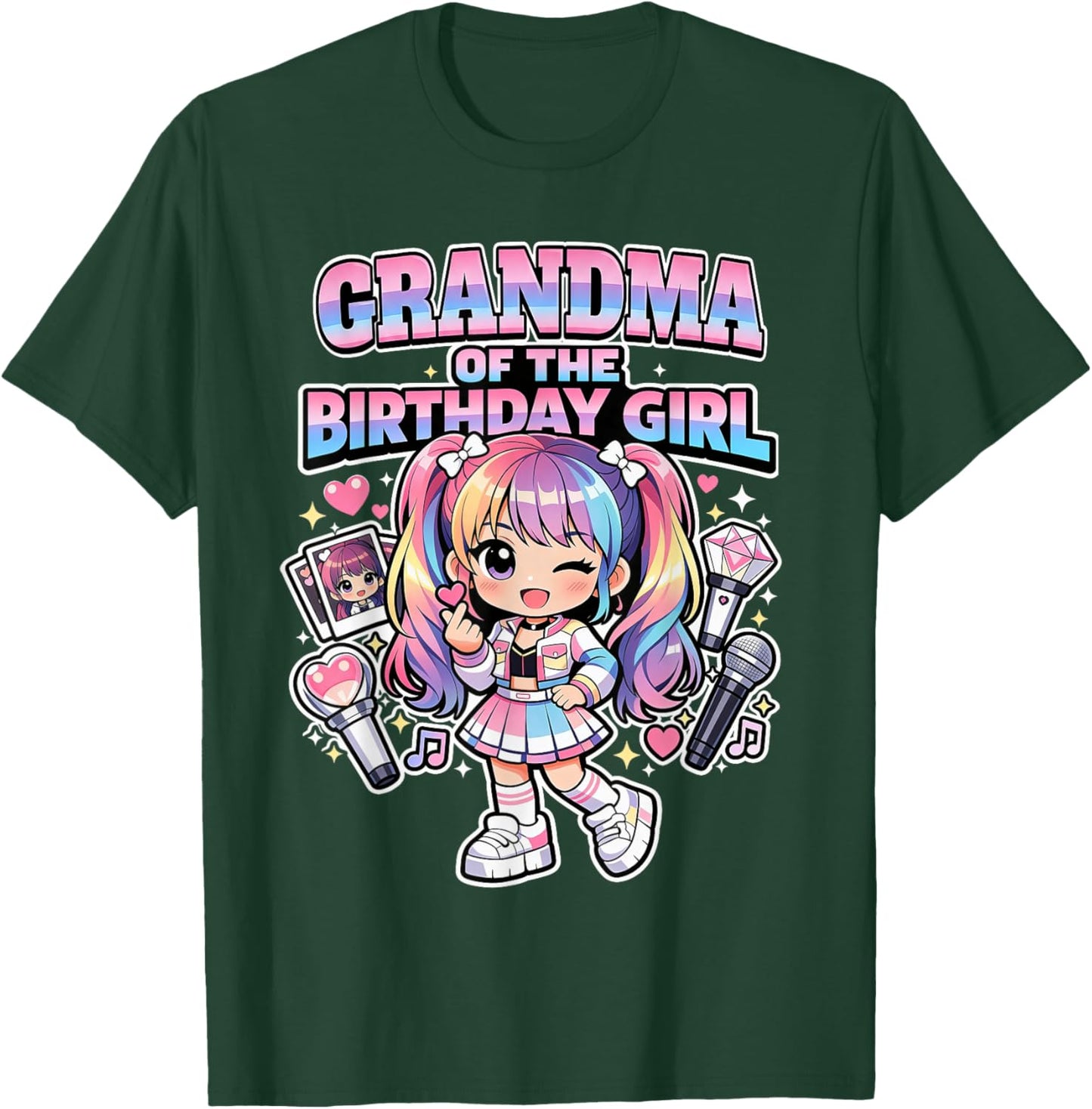 Grandma of Birthday Girl Korean Popular Music K-pop Lovers T-Shirt - T-Shirt | Forest