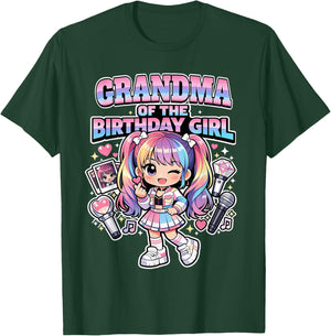 Grandma of Birthday Girl Korean Popular Music K-pop Lovers T-Shirt - T-Shirt | Forest