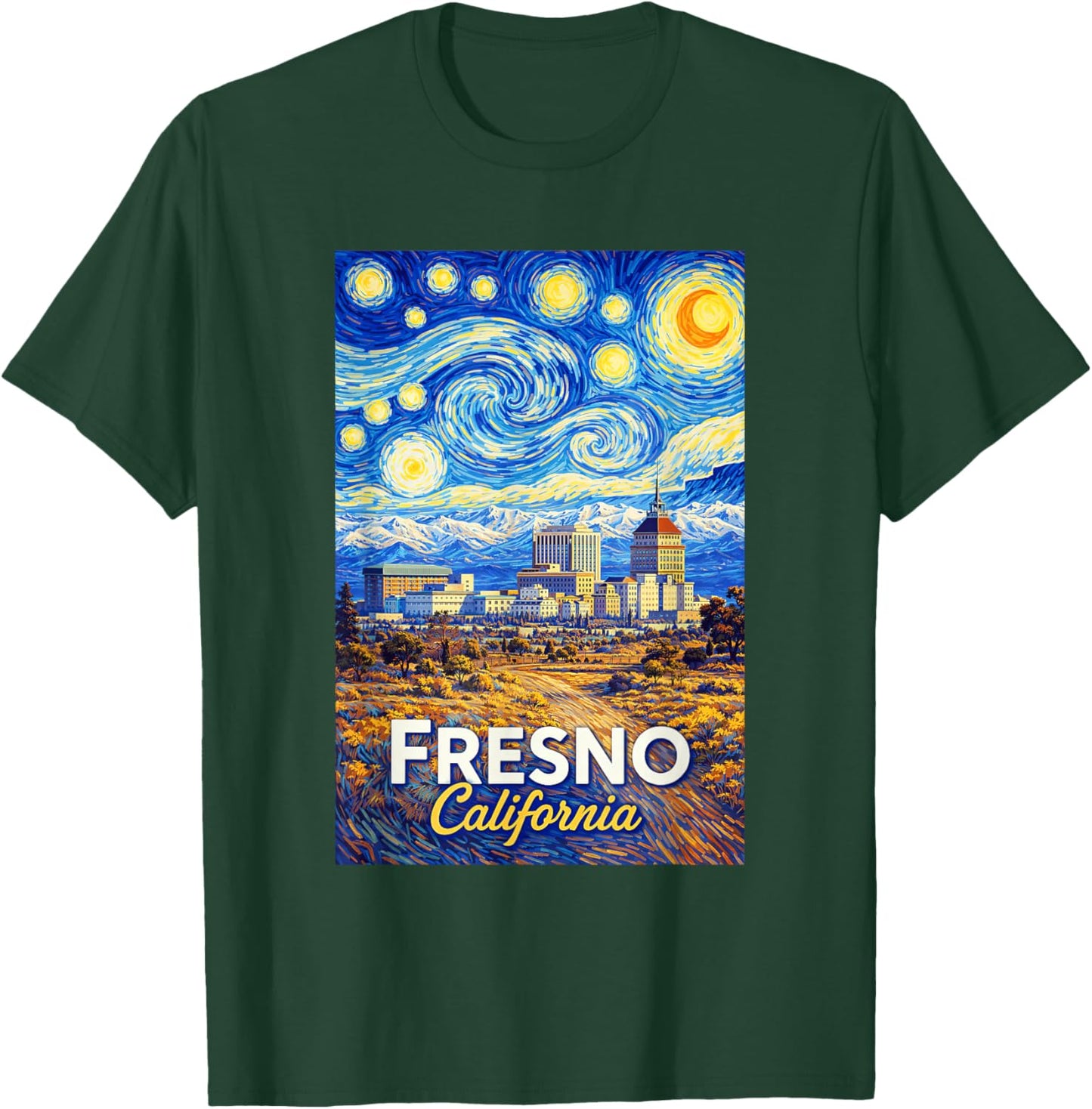 Fresno California T-Shirt - T-Shirt | Forest