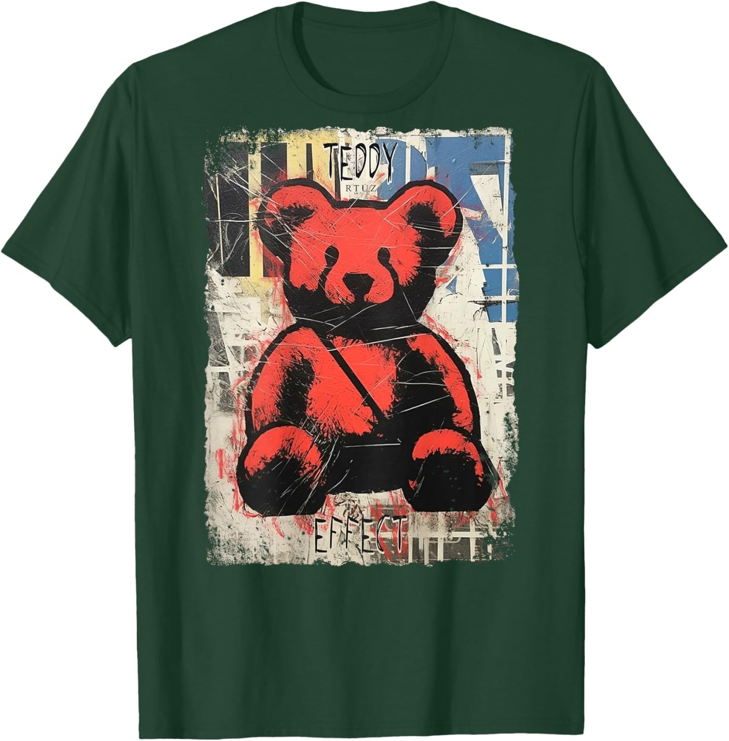 RTUZ Hip Hop Vintage Edgy Urban Y2K Back Print Streetwear - -Adults & Kids - Black - Small - Classic Sleeve - Crew Collar - Cotton & Polyester - Machine Wash T-Shirt - T-Shirt | Forest