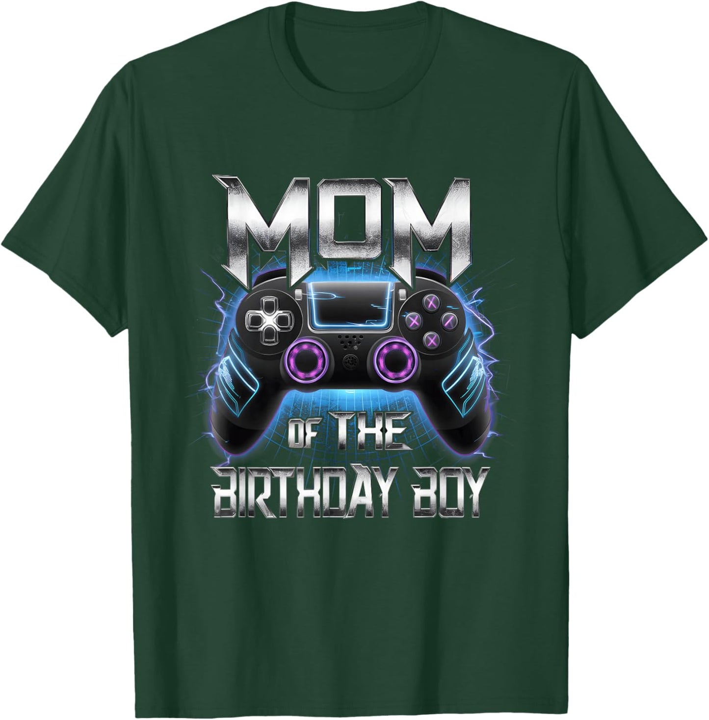 Mom of the Birthday Boy Matching Video Game Birthday Party T-Shirt - T-Shirt | Forest