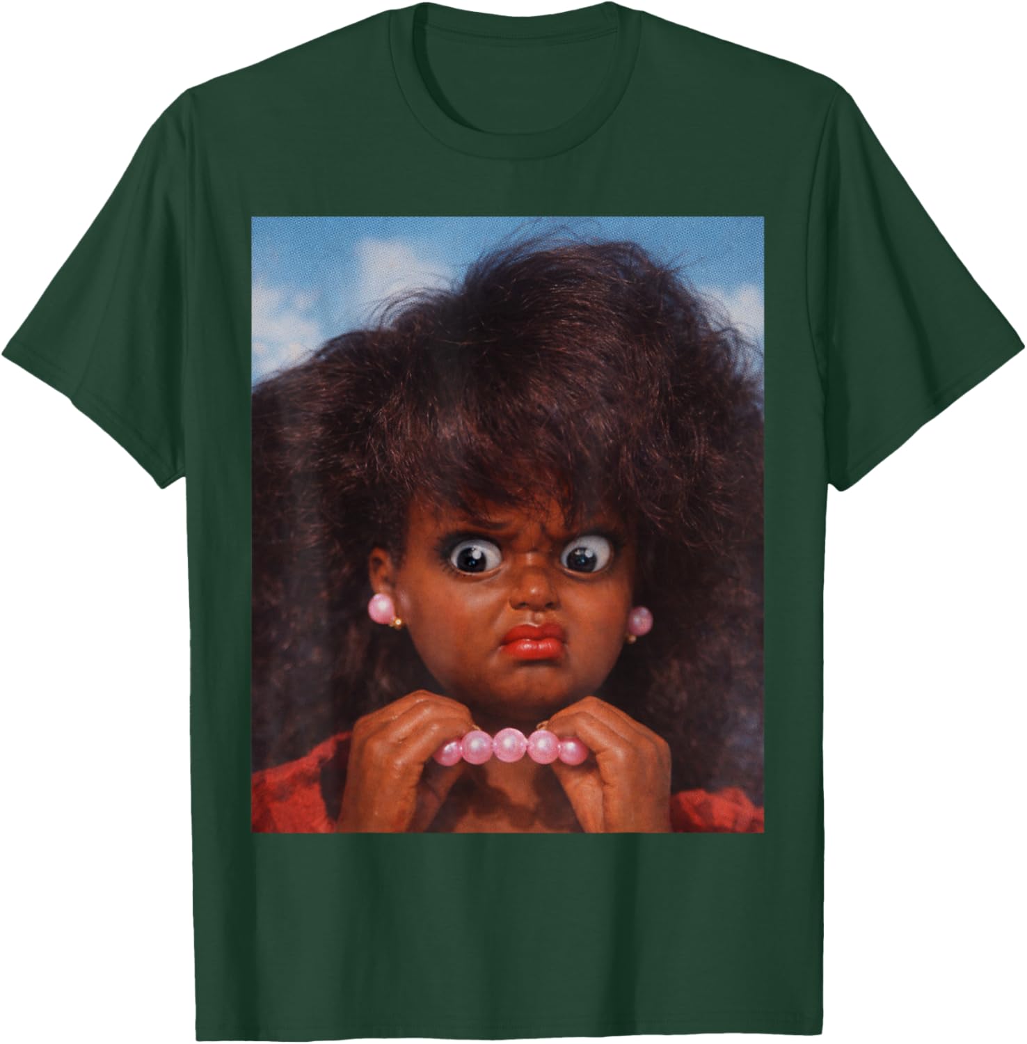 Funny Black Disgusted Doll Face Meme Women T-Shirt - T-Shirt | Forest