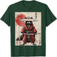 Vintage Samurai Raccoon Otaku Tanuki Japanese Cute Raccoon T-Shirt - T-Shirt | Forest
