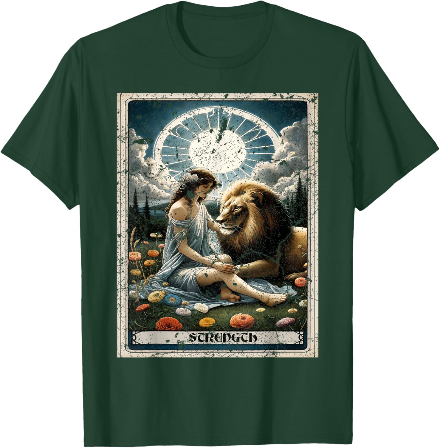 Strength Tarot Card T-Shirt - T-Shirt | Forest