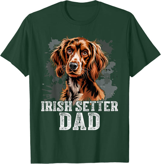 Irish Setter Gundog Dad Dog Father's Day T-Shirt - T-Shirt | Forest
