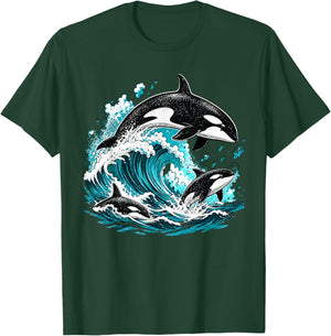 Orca Whale Ocean Park Visit Marine Life Family Trip T-Shirt - T-Shirt | Forest