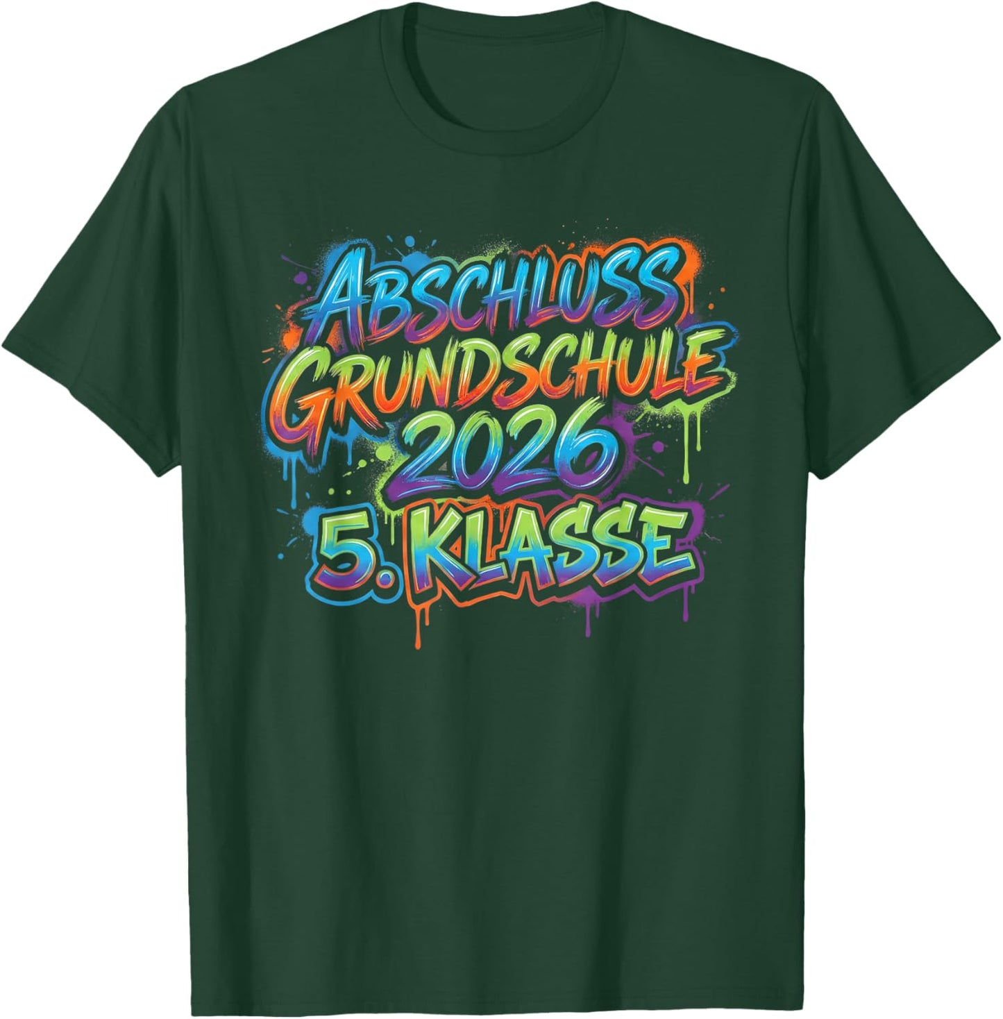 Grundschule Abschluss 2026 5. Klasse T-Shirt - T-Shirt | Forest