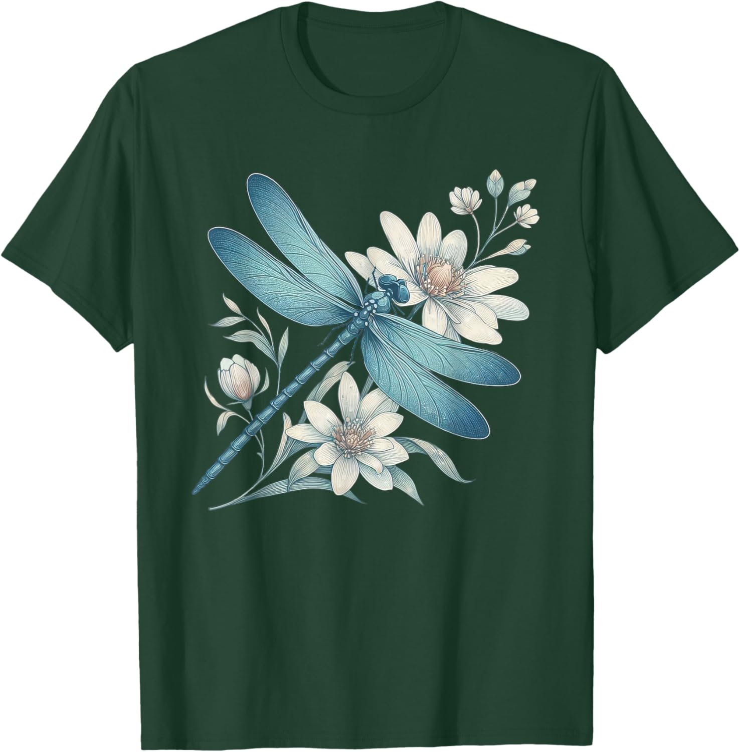 Dragonfly Casual Summer Women T-Shirt - T-Shirt | Forest