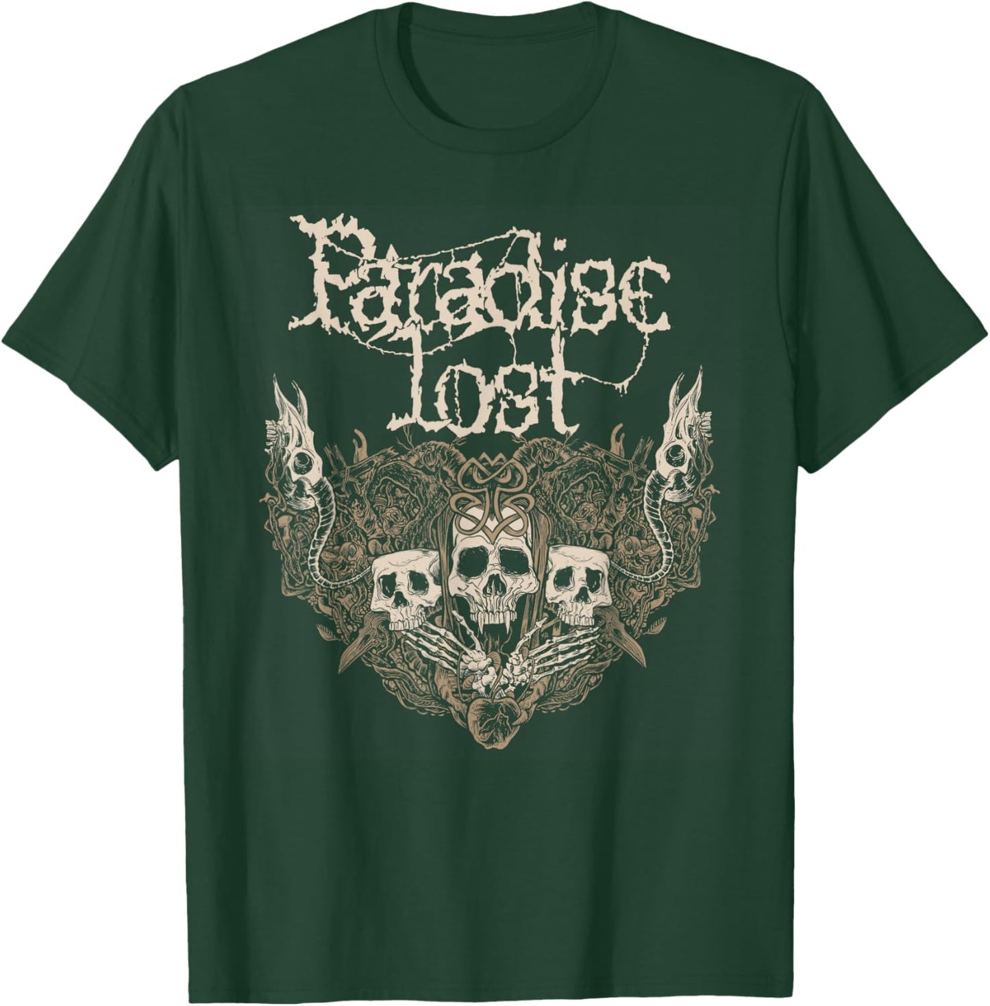 Paradise Lost - 'Gotischer Schädel' T-Shirt - T-Shirt | Forest