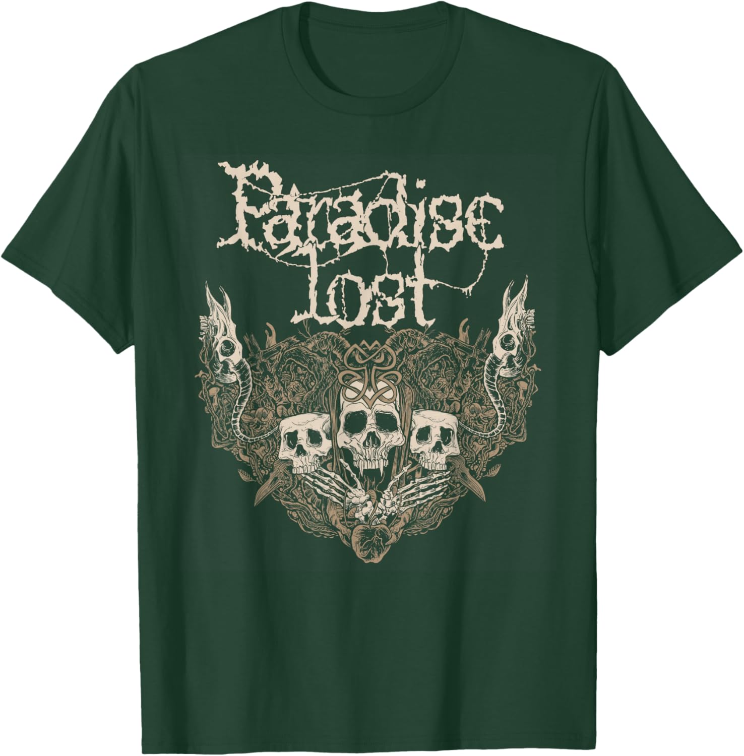 Paradise Lost - 'Gotischer Schädel' T-Shirt - T-Shirt | Forest