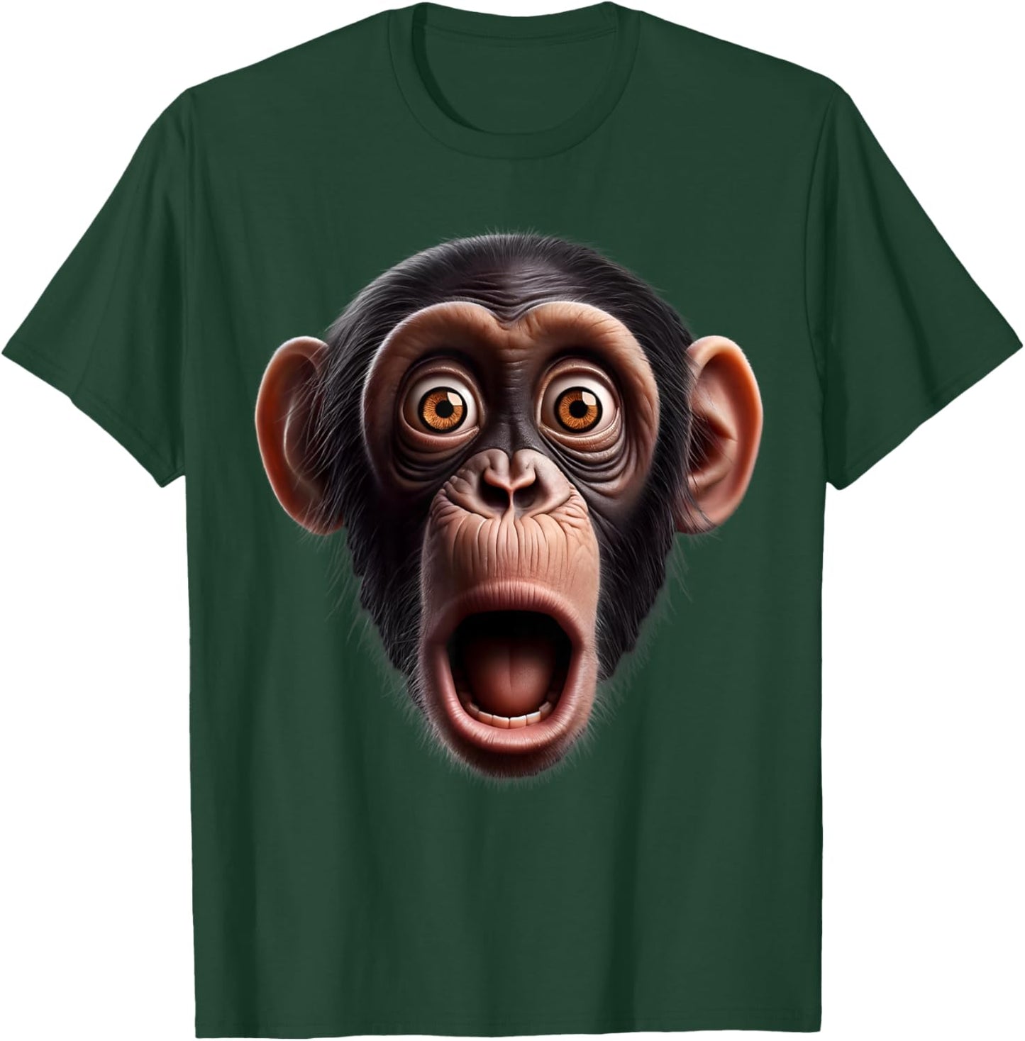 Funny Monkey Face chimpanzee T-Shirt - T-Shirt | Forest