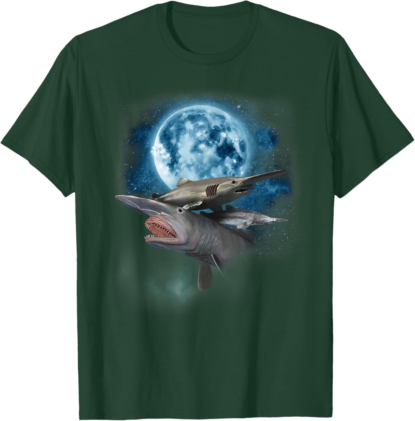 Goblin Shark Shirt - Howling at the Moon Goblin Shark T-Shirt - T-Shirt | Forest