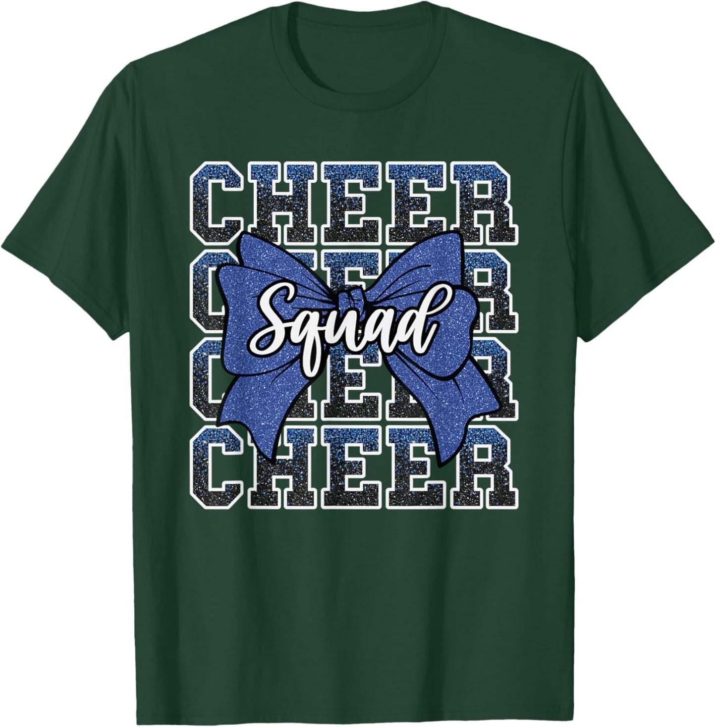 Blue Cheer Squad Funny Sport Cheerleader Cheerleading Team T-Shirt - T-Shirt | Forest