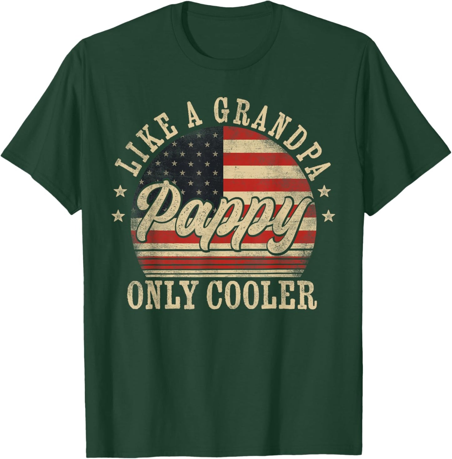Pappy Like a Grandpa Only Cooler Pappy Father's Day T-Shirt - T-Shirt | Forest