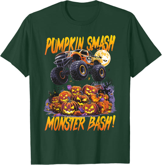 Monster Truck Halloween Pumpkin Smash, Monster Bash! T-Shirt - T-Shirt | Forest