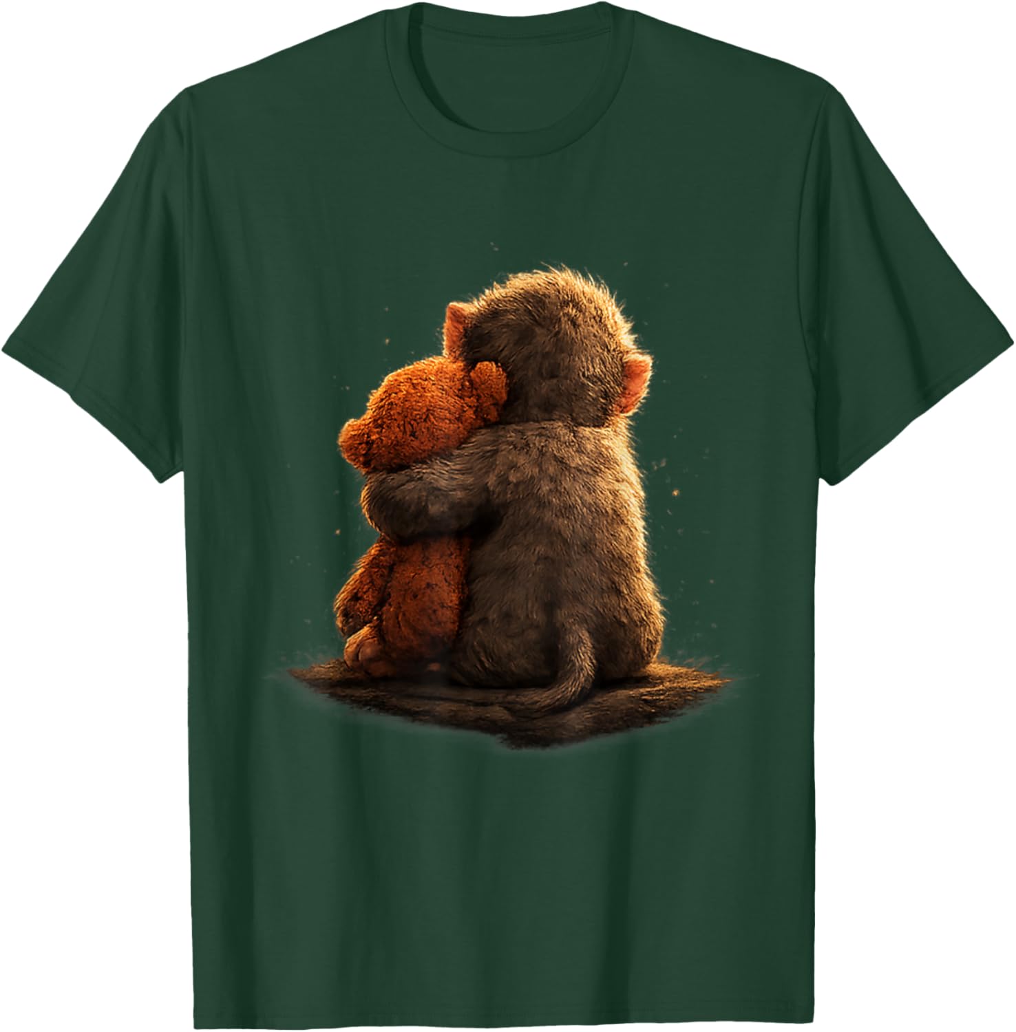 Cute Baby Monkey Punch Viral Zoo Japan Design T-Shirt - T-Shirt | Forest