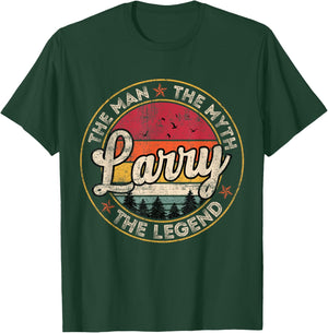 Larry The Man The Myth The Legend Personalized Name T-Shirt - T-Shirt | Forest