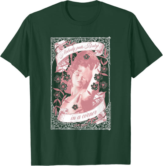 Dirty Dancing Baby and Johnny Floral Framed Photo Movie T-Shirt - T-Shirt | Forest