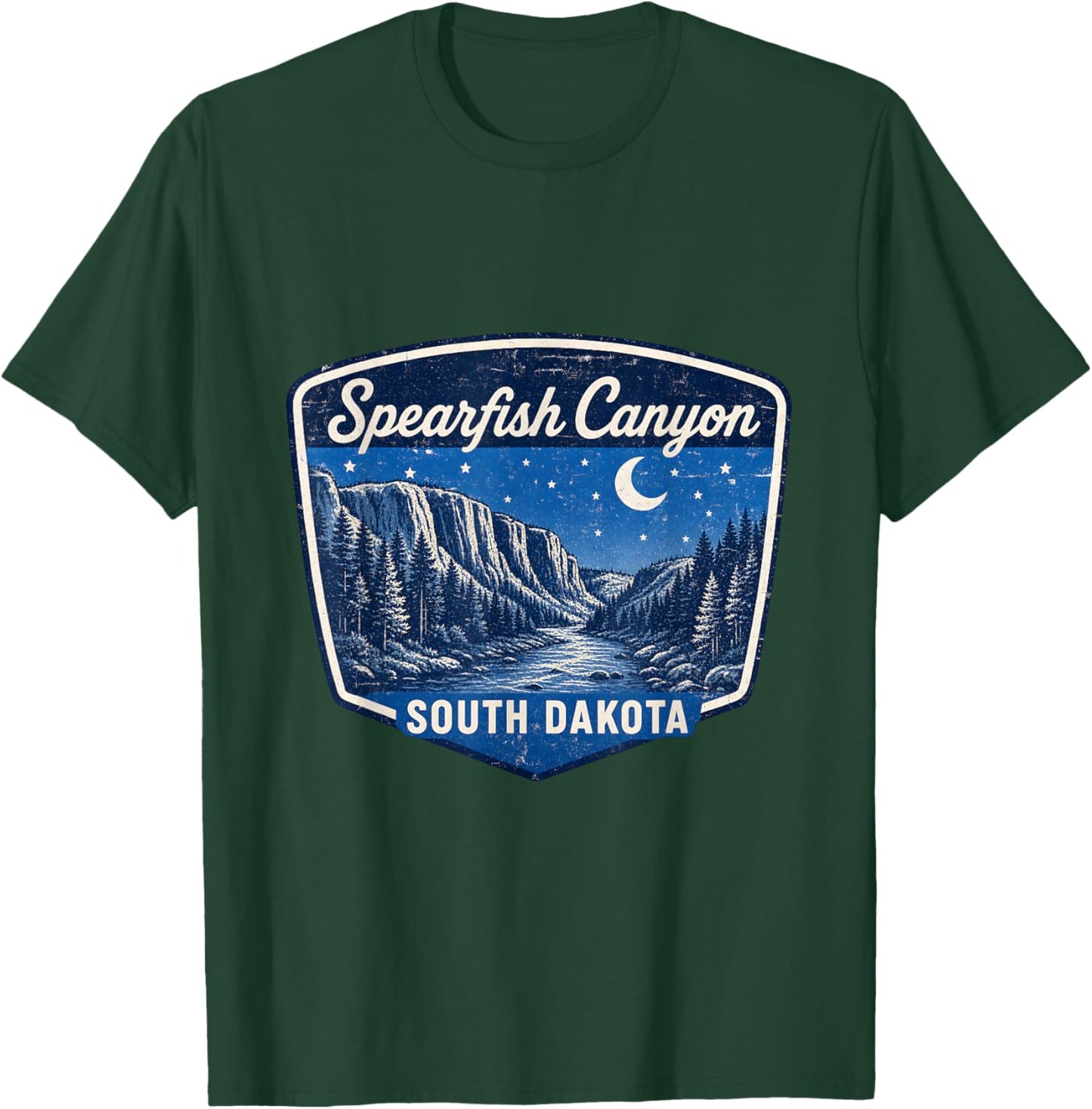 Spearfish Canyon South Dakota Nature Landscape Outdoor T-Shirt - T-Shirt | Forest