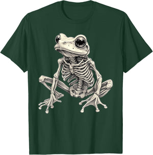 Frog Skeleton Halloween T-Shirt - T-Shirt | Forest