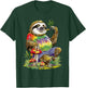 Sloth Smoking Weed Pot Marijuana Cannabis 420 T-Shirt - T-Shirt | Forest