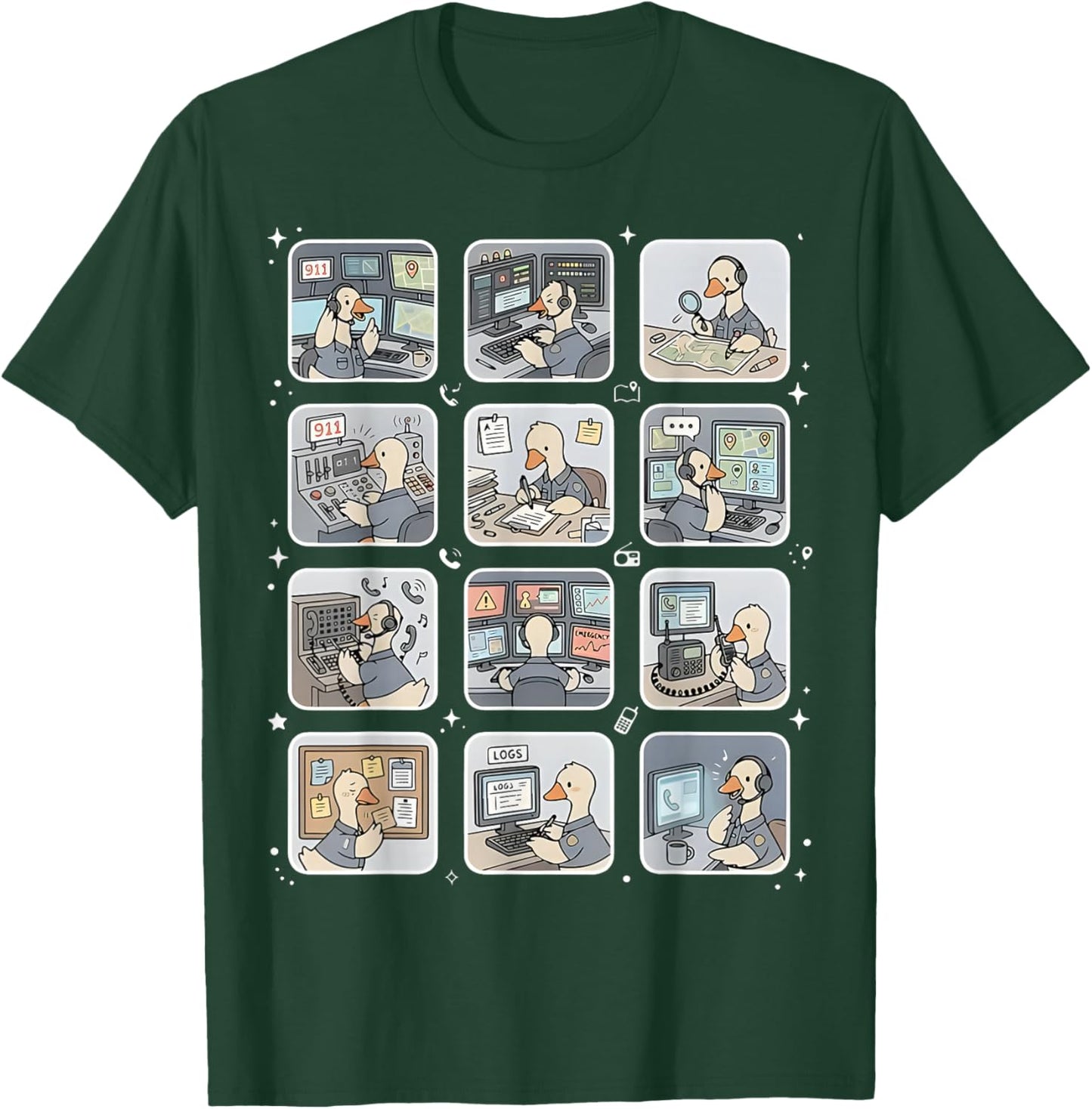 Call Operator T-Shirt - T-Shirt | Forest