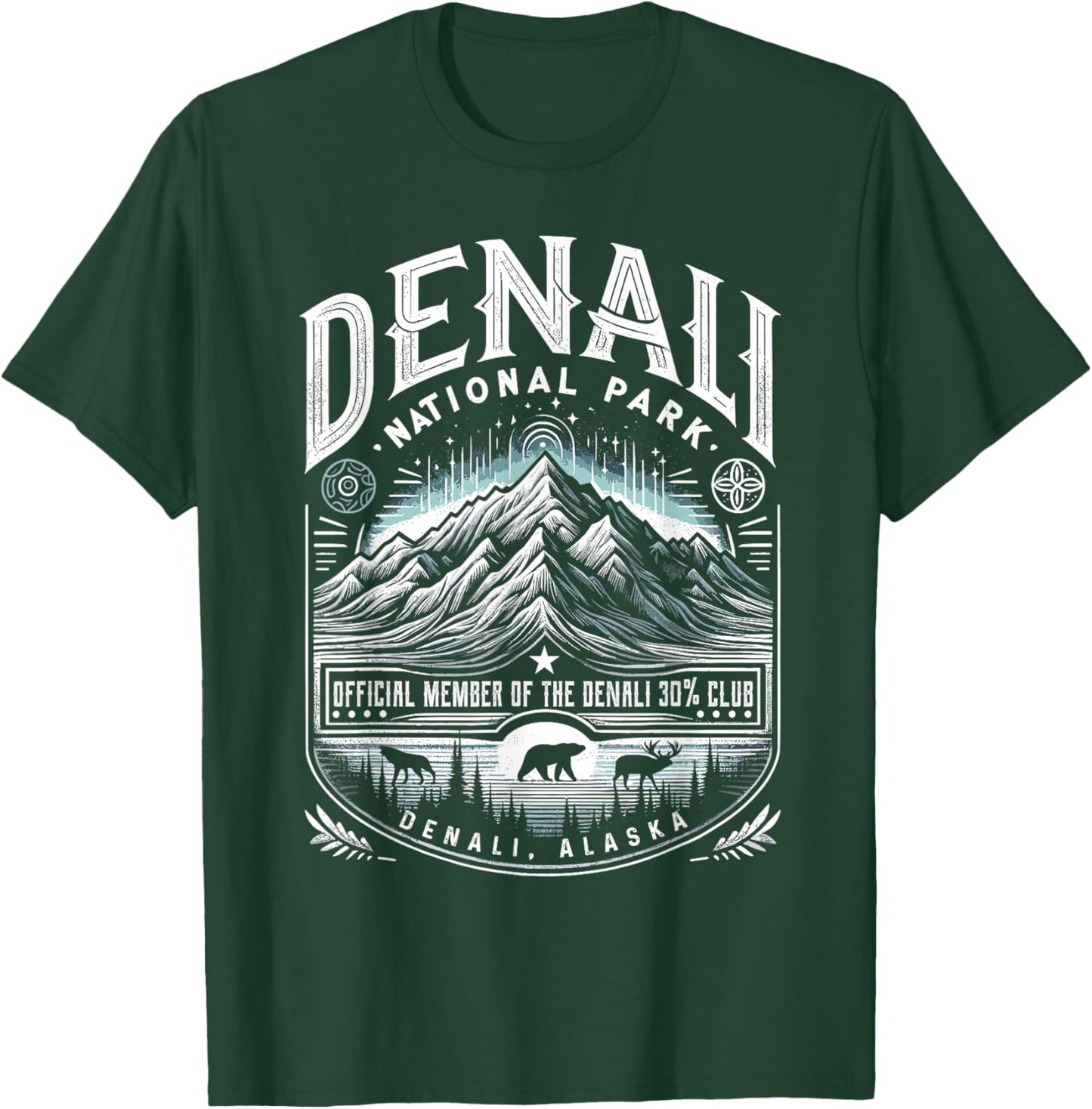 Denali 30% Club Shirt Alaska National Park Souvenir T-Shirt - T-Shirt | Forest