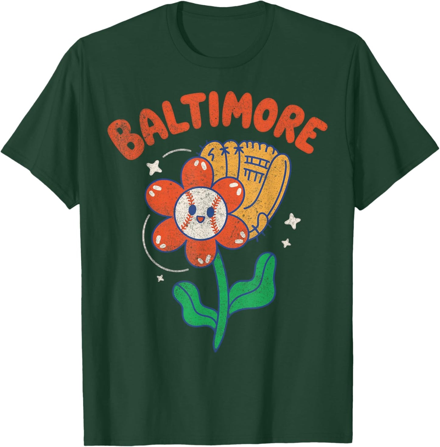 Baltimore Flower T-Shirt - T-Shirt | Forest