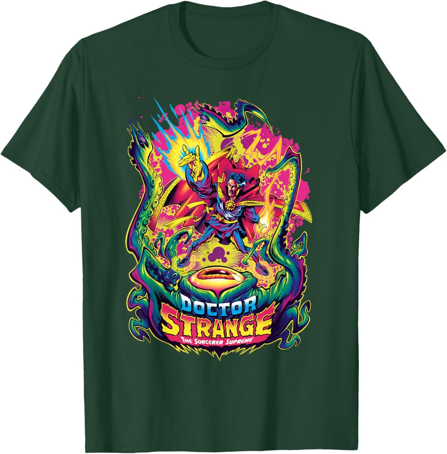 Marvel Doctor Strange The Sorcerer Supreme Magic Battle T-Shirt - T-Shirt | Forest