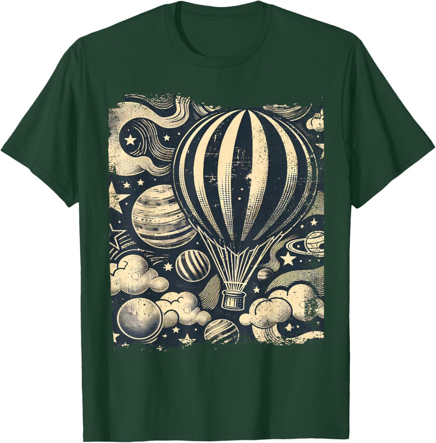 Vintage Hot Air Balloon T-Shirt - T-Shirt | Forest
