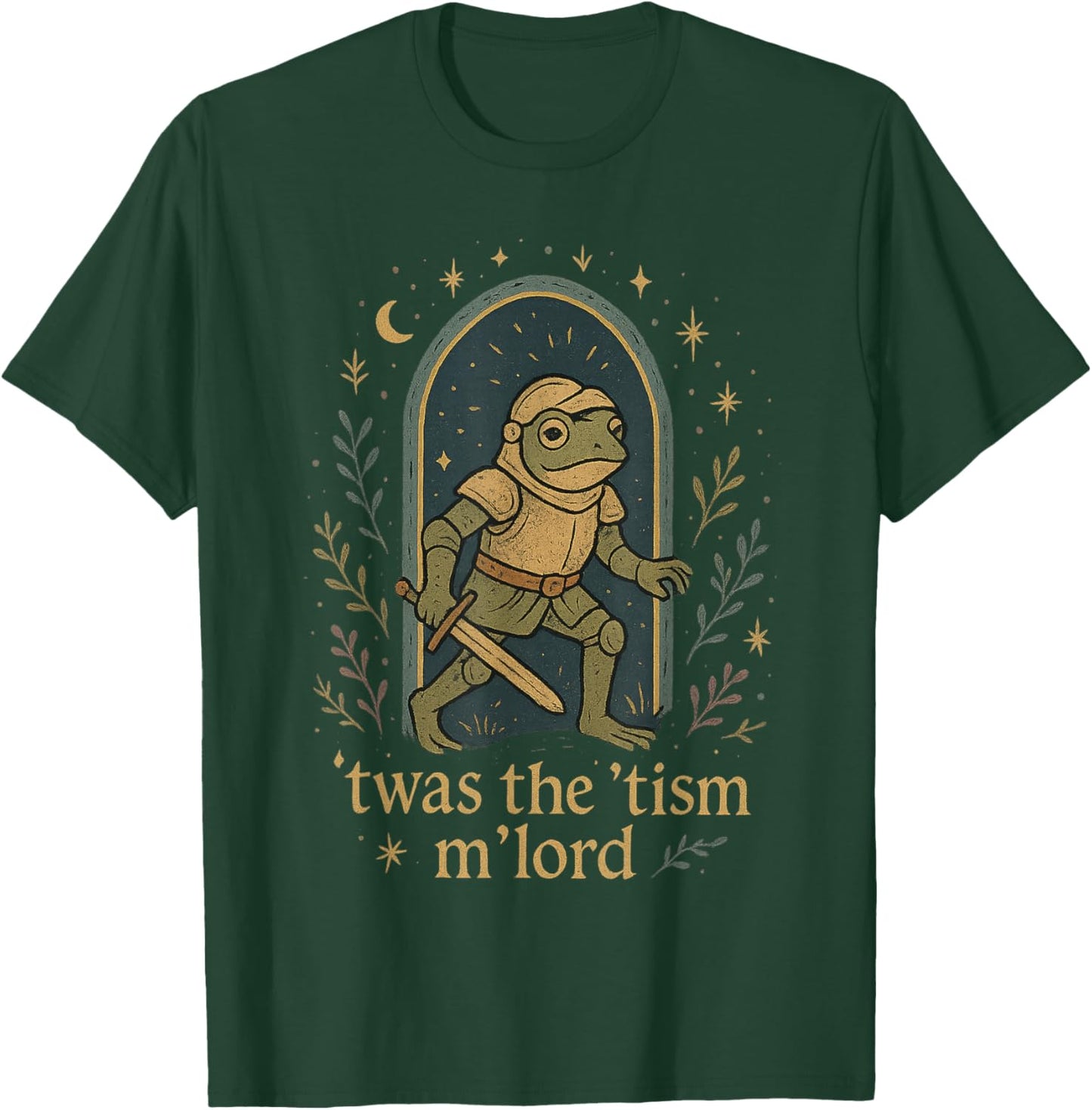 TWAS The Tism M Lord Frog Knight - Autism Awareness Magical T-Shirt - T-Shirt | Forest