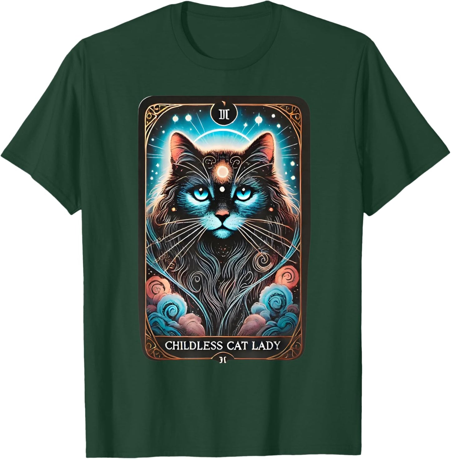 Childless Cat Lady Tarot Card T-Shirt - T-Shirt | Forest