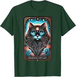 Childless Cat Lady Tarot Card T-Shirt - T-Shirt | Forest