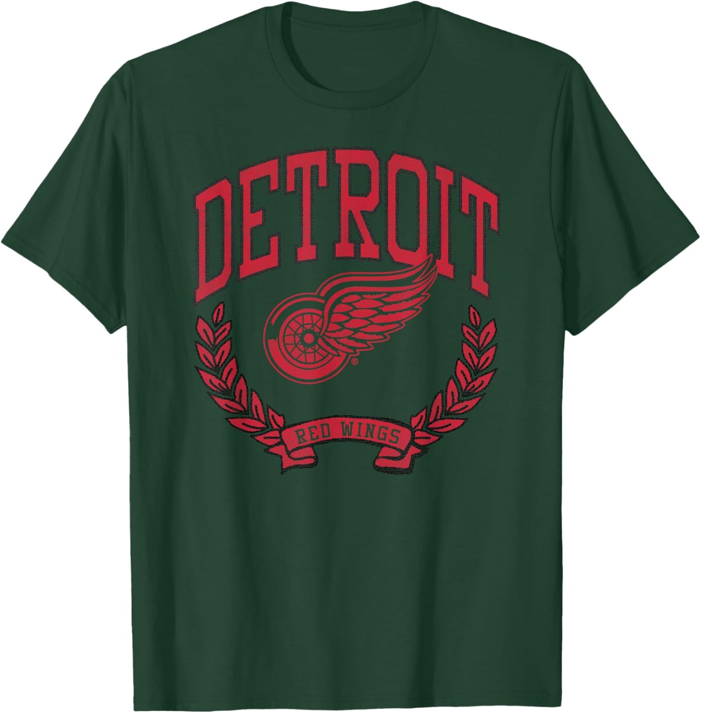 Detroit Red Wings Vintage Victory White Officially Licensed T-Shirt - T-Shirt | Forest