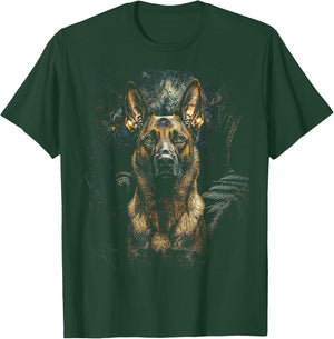 Belgian Malinois Dog Design , Black, S T-Shirt - T-Shirt | Forest