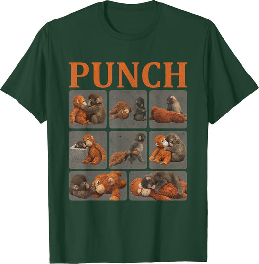 Cool Punch Cute Monkey T-Shirt - T-Shirt | Forest