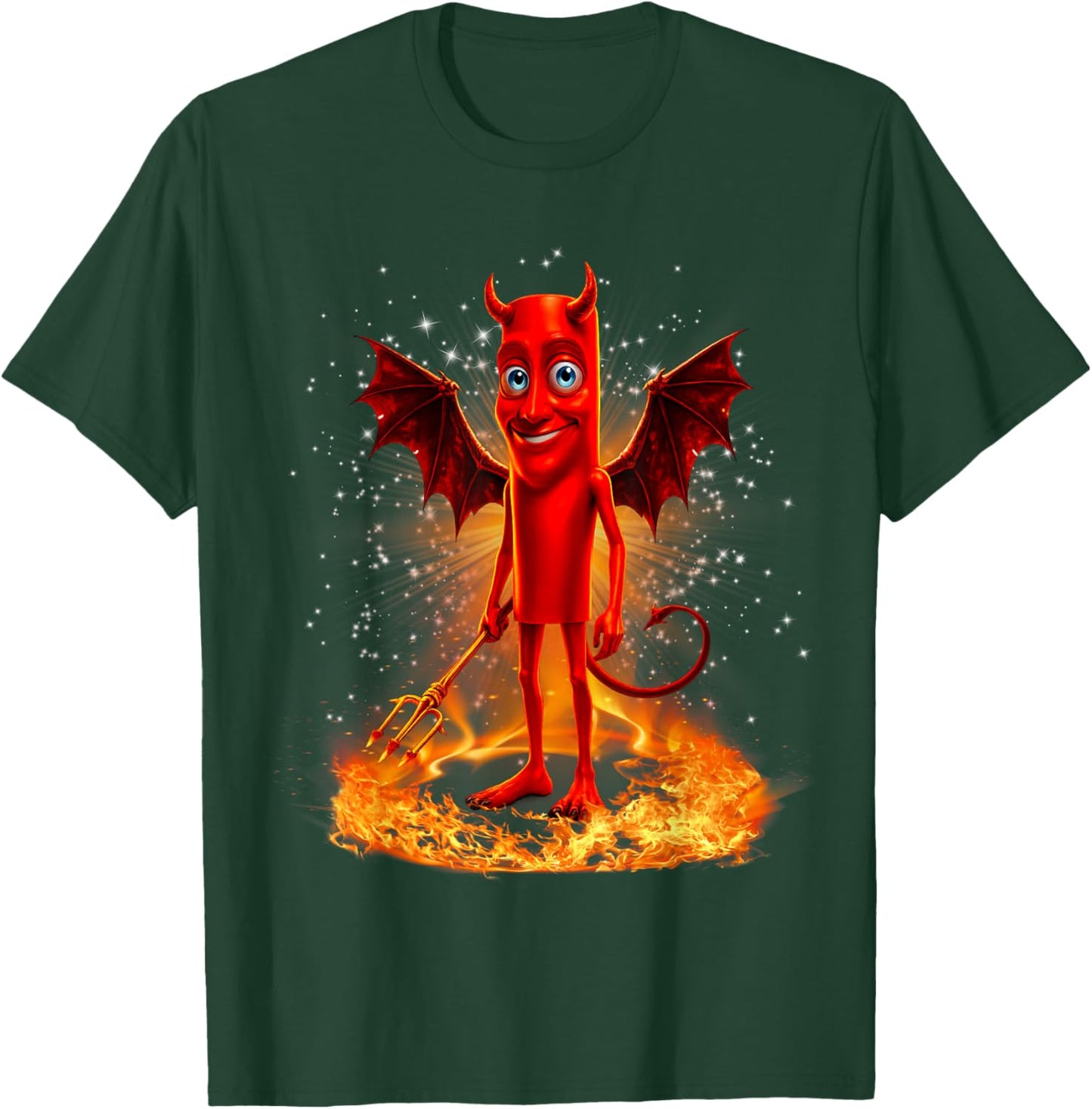 Funny Tung Tung Evil Sahur Brainrot Meme T-Shirt - T-Shirt | Forest