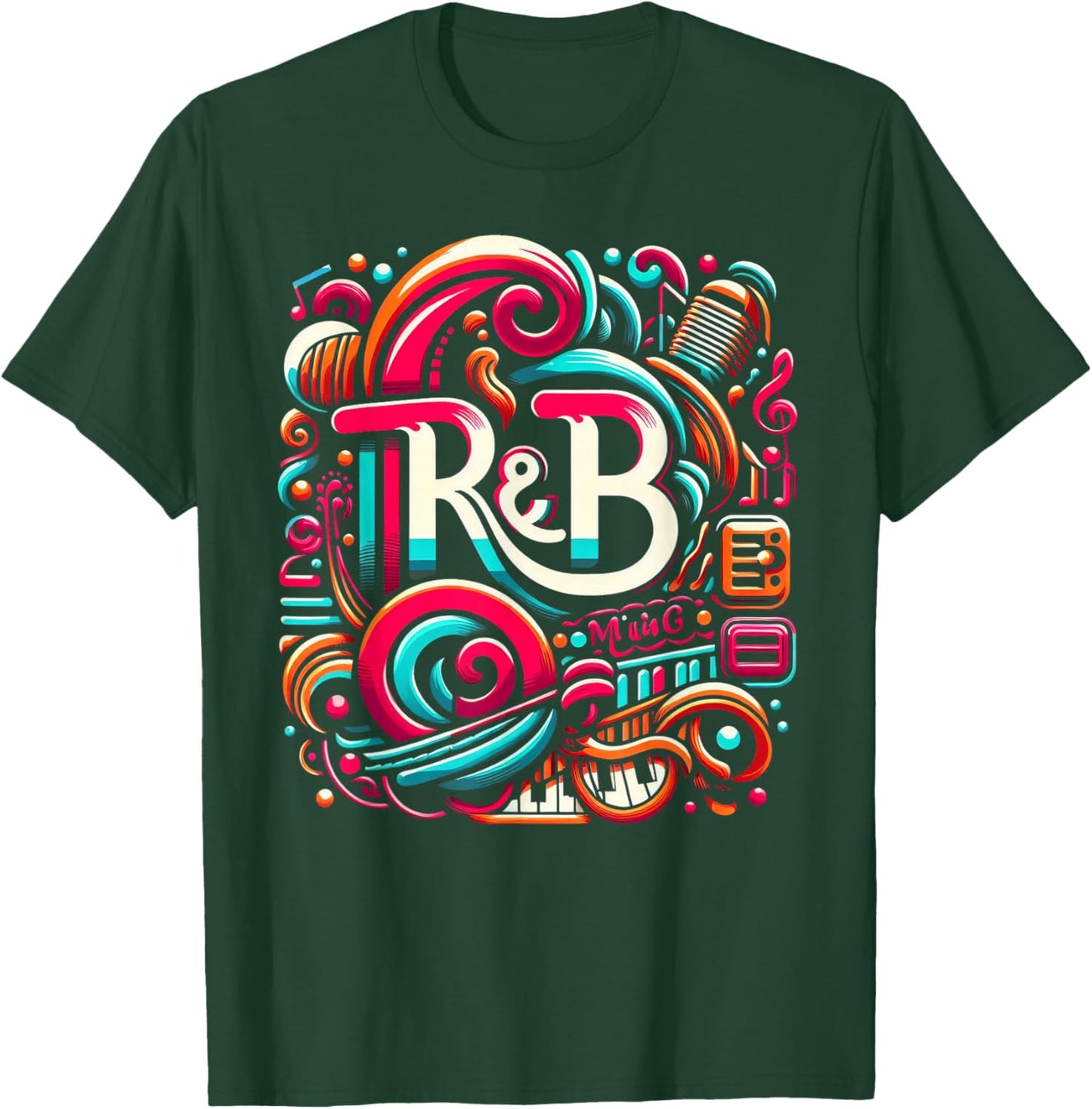 R&B Music Lover T-Shirt - T-Shirt | Forest