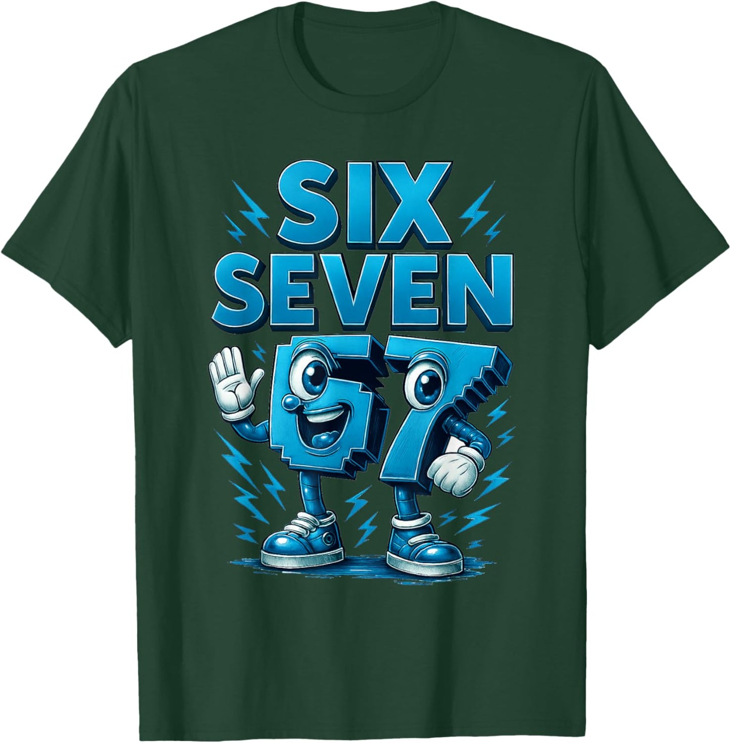 Kids Meme 67 Six Seven T-Shirt - T-Shirt | Forest